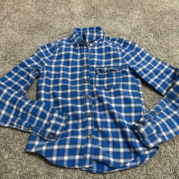 Abercrombie Kids Boys Plaid Button Down Flannel size Small - Picture 1 of 3